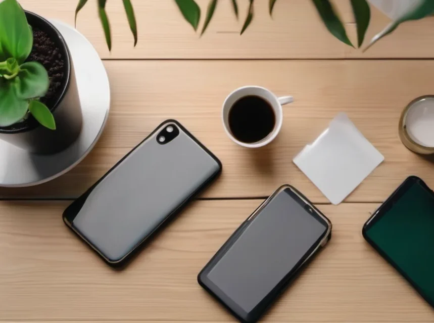 Varias apps abiertas en un iPhone sobre un escritorio: las mejores aplicaciones para iPhone